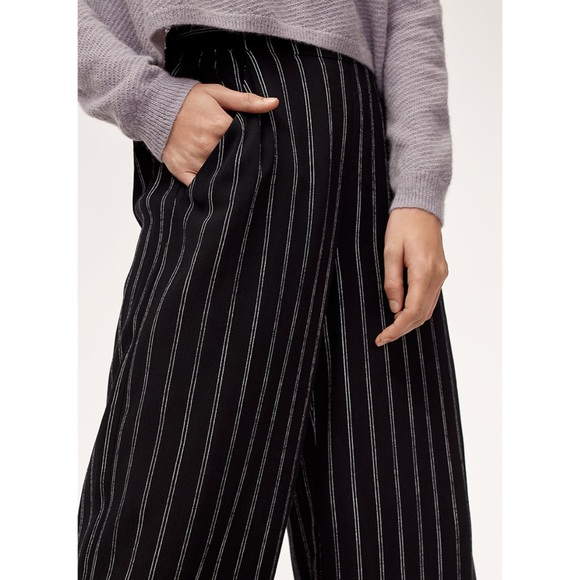 Aritzia Wilfred Faun Pants in Black/Oak, Full Length Long Version - Picture 5 of 11